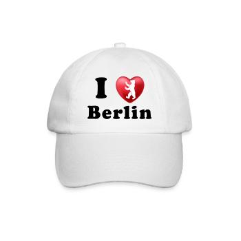 I LOVE BERLIN - Baseballkappe - Weiß/Weiß - Vorne