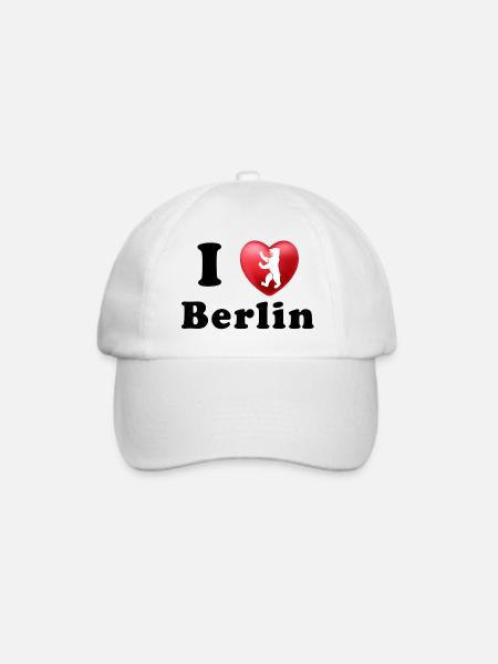 I LOVE BERLIN - Baseballkappe - Weiß/Weiß