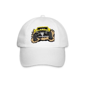 Wüstenjeep yellow - Baseballkappe - Weiß/Weiß - Vorne