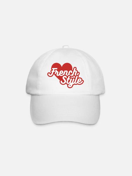 Der französische Stil - Baseballkappe - Weiß/Weiß