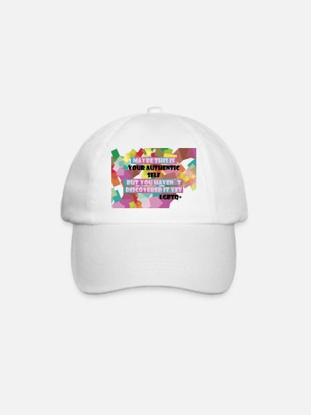 Wer bin ich? LGBTQ+? - Baseballkappe - Weiß/Weiß