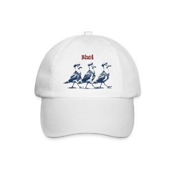 Ahoi Möwen - Baseballkappe - Weiß/Weiß - Vorne