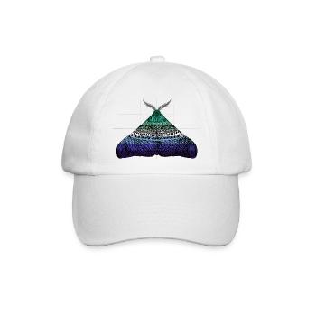 Gay pride Motte Motiv A - Baseballkappe - Weiß/Weiß - Vorne
