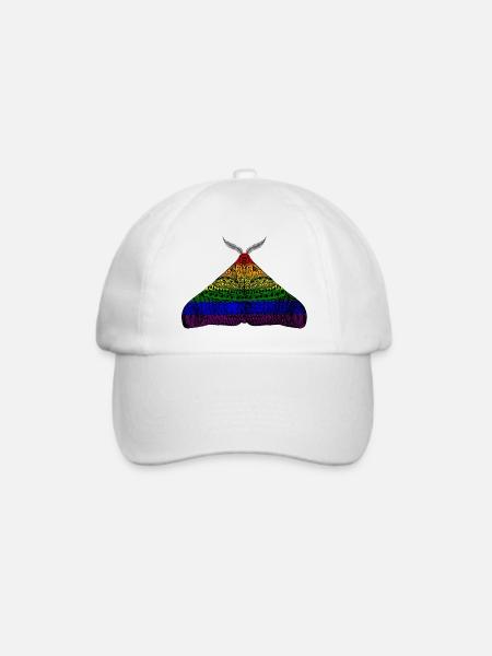 Pride Motte - Baseballkappe - Weiß/Weiß