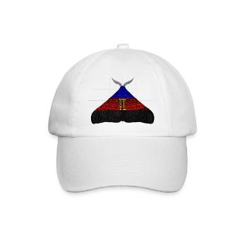 Polyamor pride Motte Motiv A - Baseballkappe - Weiß/Weiß - Vorne