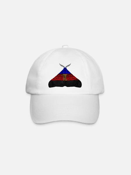 Polyamor pride Motte - Baseballkappe - Weiß/Weiß