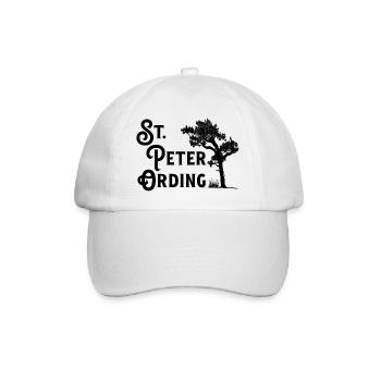 St. Peter-Ording, Perle der Nordsee - Baseballkappe - Weiß/Weiß - Vorne