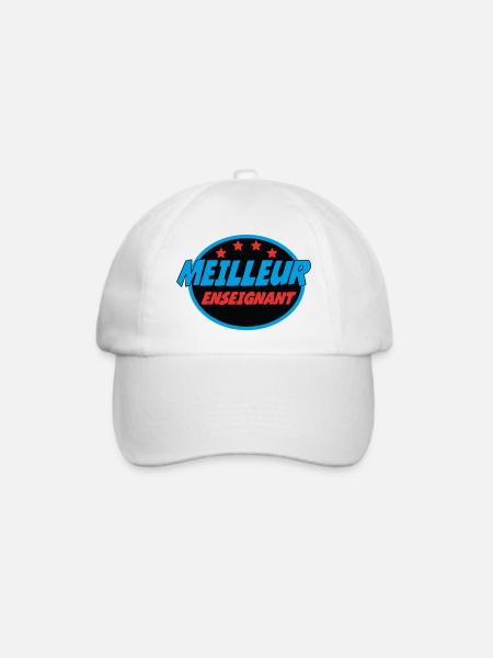 BESTER LEHRER - Baseballkappe - Weiß/Weiß