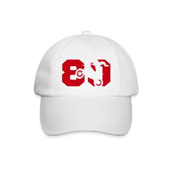 Moto 80 Biker - Baseballkappe - Weiß/Weiß - Vorne