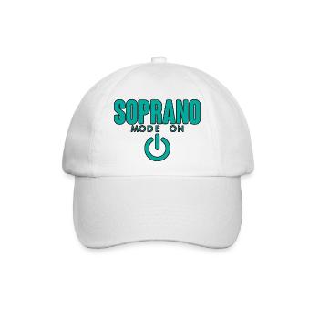 Soprano Mode On 4 - Baseballkappe - Weiß/Weiß - Vorne