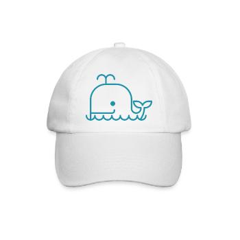 Whale - Baseballkappe - Weiß/Weiß - Vorne