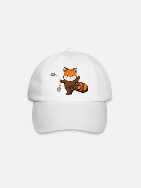 Süßer Panda macht Kung Fu - Baseballkappe - Weiß/Weiß