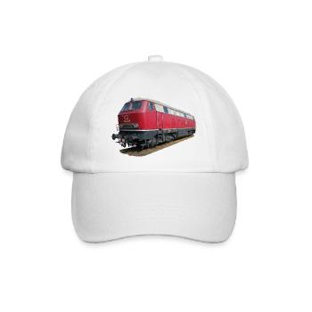 Lokomotive DB216 - Baseballkappe - Weiß/Weiß - Vorne