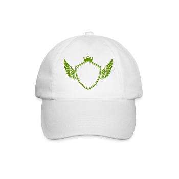 Wappen - Baseballkappe - Weiß/Weiß - Vorne