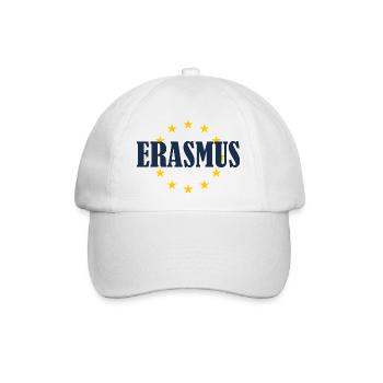 Erasmus EU-Sterne - Baseballkappe - Weiß/Weiß - Vorne
