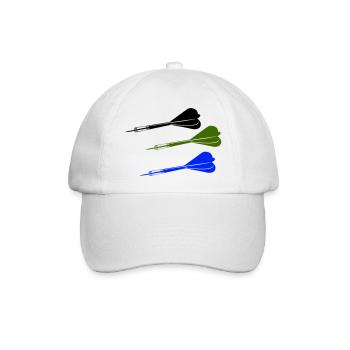 dartpfeile - Baseballkappe - Weiß/Weiß - Vorne