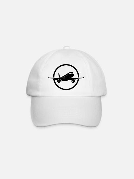 Luftfahrzeug - Baseballkappe - Weiß/Weiß