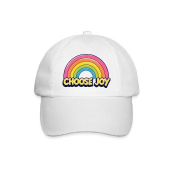 Choose Joy - Baseballkappe - Weiß/Weiß - Vorne