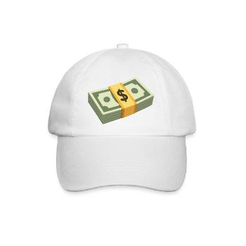 Geld-Datei - Baseballkappe - Weiß/Weiß - Vorne