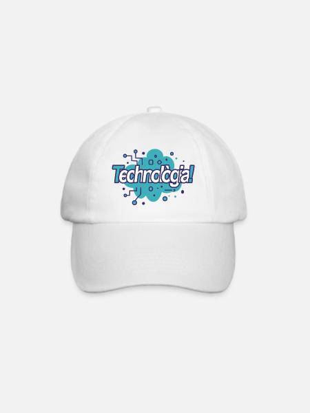 Technologie - Baseballkappe - Weiß/Weiß