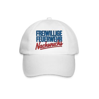 Feuerwehr Nachwuchs – Kleine Helden - Baseballkappe - Weiß/Weiß - Vorne
