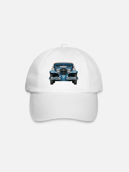 Oldtimer - Baseballkappe - Weiß/Weiß