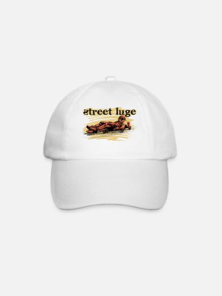 Street luge - Baseballkappe - Weiß/Weiß