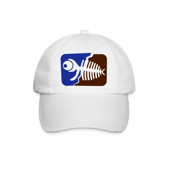 Fisch Fossil - Baseballkappe - Weiß/Weiß - Vorne