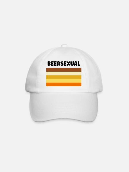 Biersexuell - Baseballkappe - Weiß/Weiß