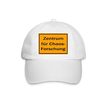 Zentrum für Chaos-Forschung Spruch - Baseballkappe - Weiß/Weiß - Vorne