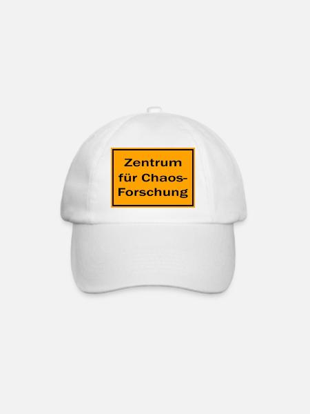 Zentrum für Chaos-Forschung Spruch - Baseballkappe - Weiß/Weiß