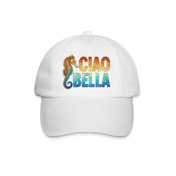 Ciao Bella - Baseballkappe - Weiß/Weiß - Vorne