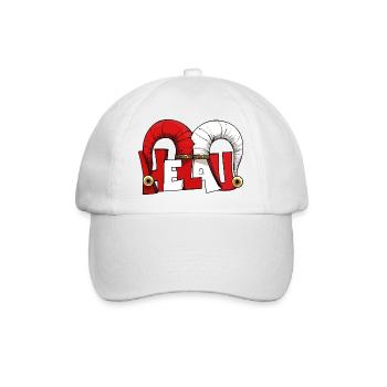 Narrenkappe Karneval Fasching Joker Helau Gruß  - Baseballkappe - Weiß/Weiß - Vorne