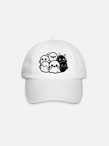 Ghost Gang - Baseballkappe - Weiß/Weiß