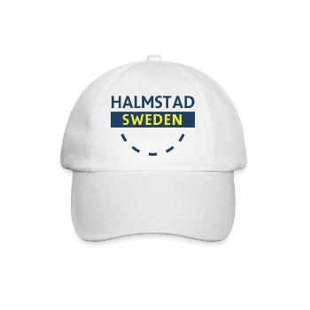 Halmstad Schweden Sign Arc - Baseballkappe - Weiß/Weiß - Vorne