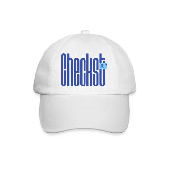 Checkst DU? Funny German Slang Shirt - Baseballkappe - Weiß/Weiß - Vorne