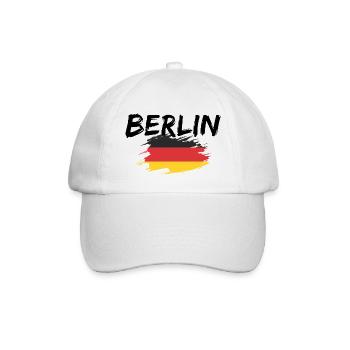 Berlin Deutschland - Baseballkappe - Weiß/Weiß - Vorne