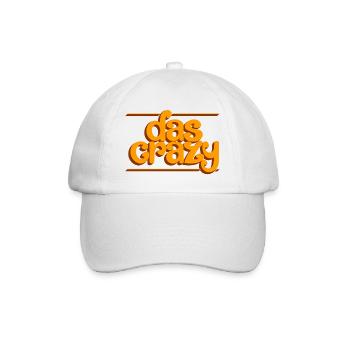 Das crazy - Baseballkappe - Weiß/Weiß - Vorne