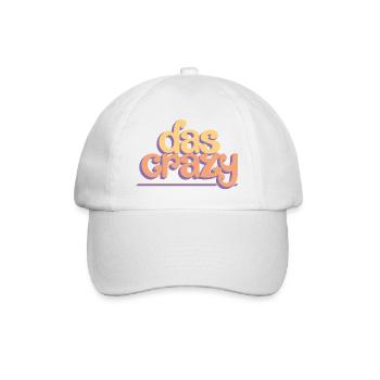 Das crazy - Baseballkappe - Weiß/Weiß - Vorne