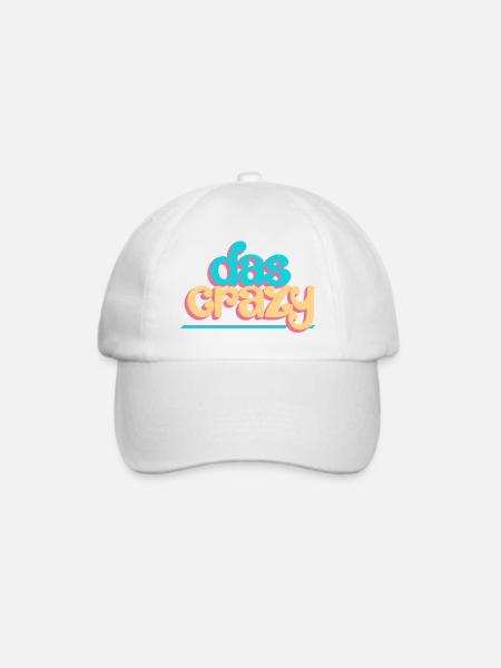Das crazy - Baseballkappe - Weiß/Weiß