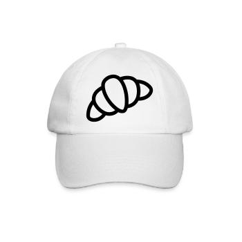 Halbmond - Baseballkappe - Weiß/Weiß - Vorne