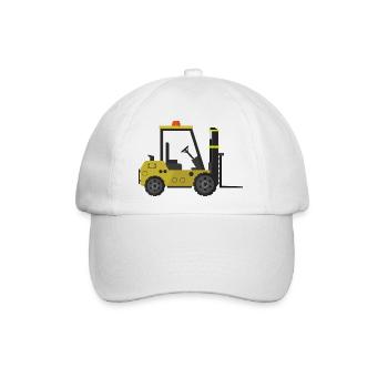 Gabelstapler - Baseballkappe - Weiß/Weiß - Vorne