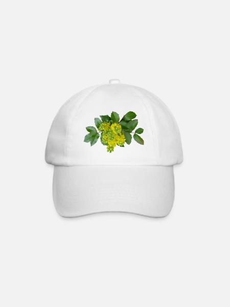 Mahoni - Baseballkappe - Weiß/Weiß