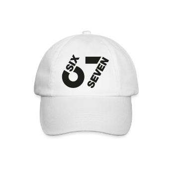 SixSeven 67 - Baseballkappe - Weiß/Weiß - Vorne