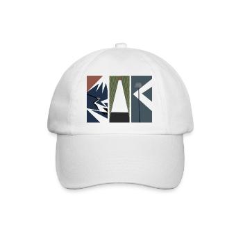 Piece Of Japan – Moderne japanische Kunst - Baseballkappe - Weiß/Weiß - Vorne