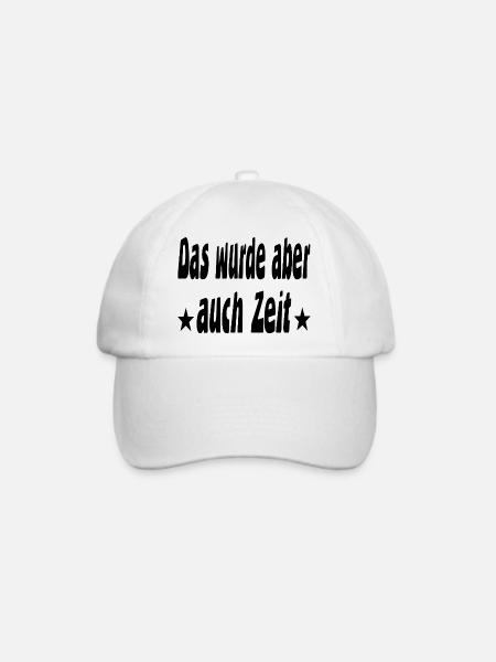Zeit - Baseballkappe - Weiß/Weiß
