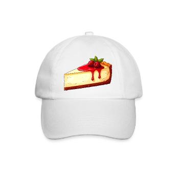 Käsekuchen - Baseballkappe - Weiß/Weiß - Vorne