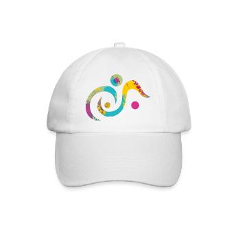 yoga-design_19 - Baseballkappe - Weiß/Weiß - Vorne