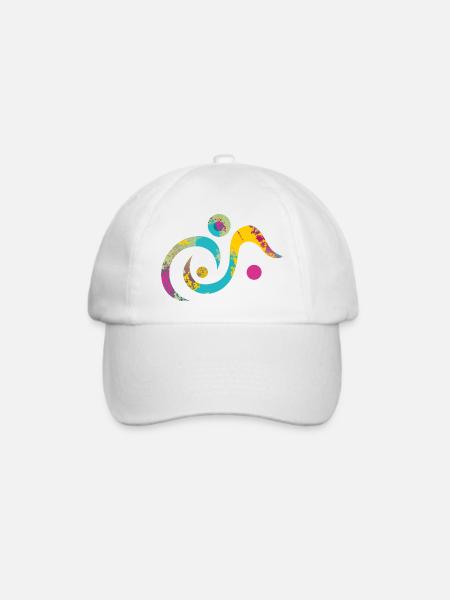 yoga-design_19 - Baseballkappe - Weiß/Weiß