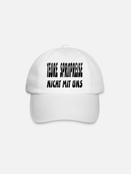 Benzin - Baseballkappe - Weiß/Weiß
